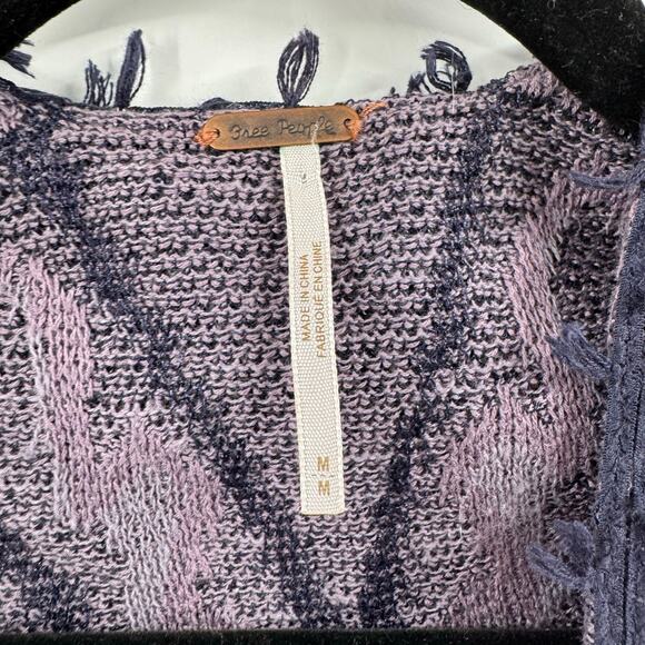 Free People Cotton purple Cardigan - Picture 5 of 5